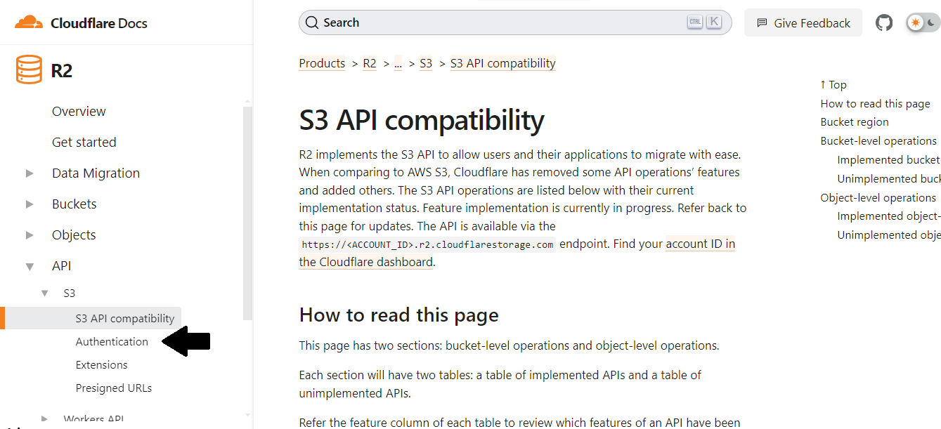 S3 API Compability